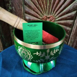 Brass Singing Bowl 12,5cm Heart Chakra Made In India