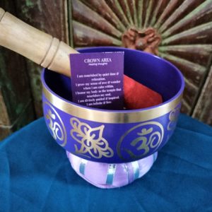 Brass Singing Bowl 12,5cm Crown Chakra Made In India