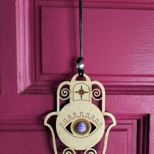 Lavender Star Hamsa Hand Made