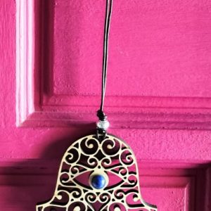Third Eye Filigry Hamsa With Lapis Lazuli Hand Made