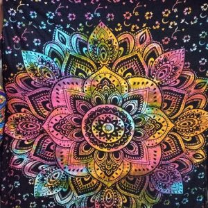 Multi Colour Flower Mandala 206 X 220 Throw