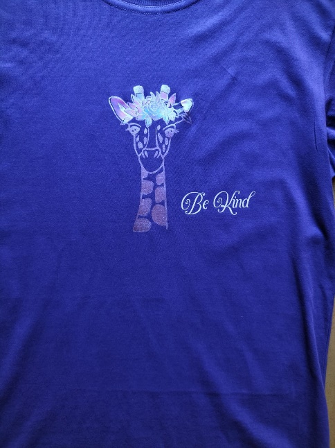 Cotton Giraffe With Flowers