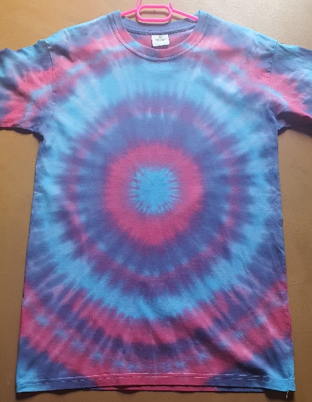 Tie Dye Star Burst Blue