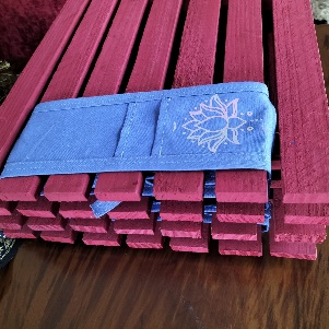 Wooden Place Mats With Lotus Flower - Image 2