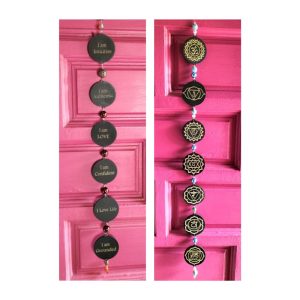 Blue And Blue Flower Motive Chakra String