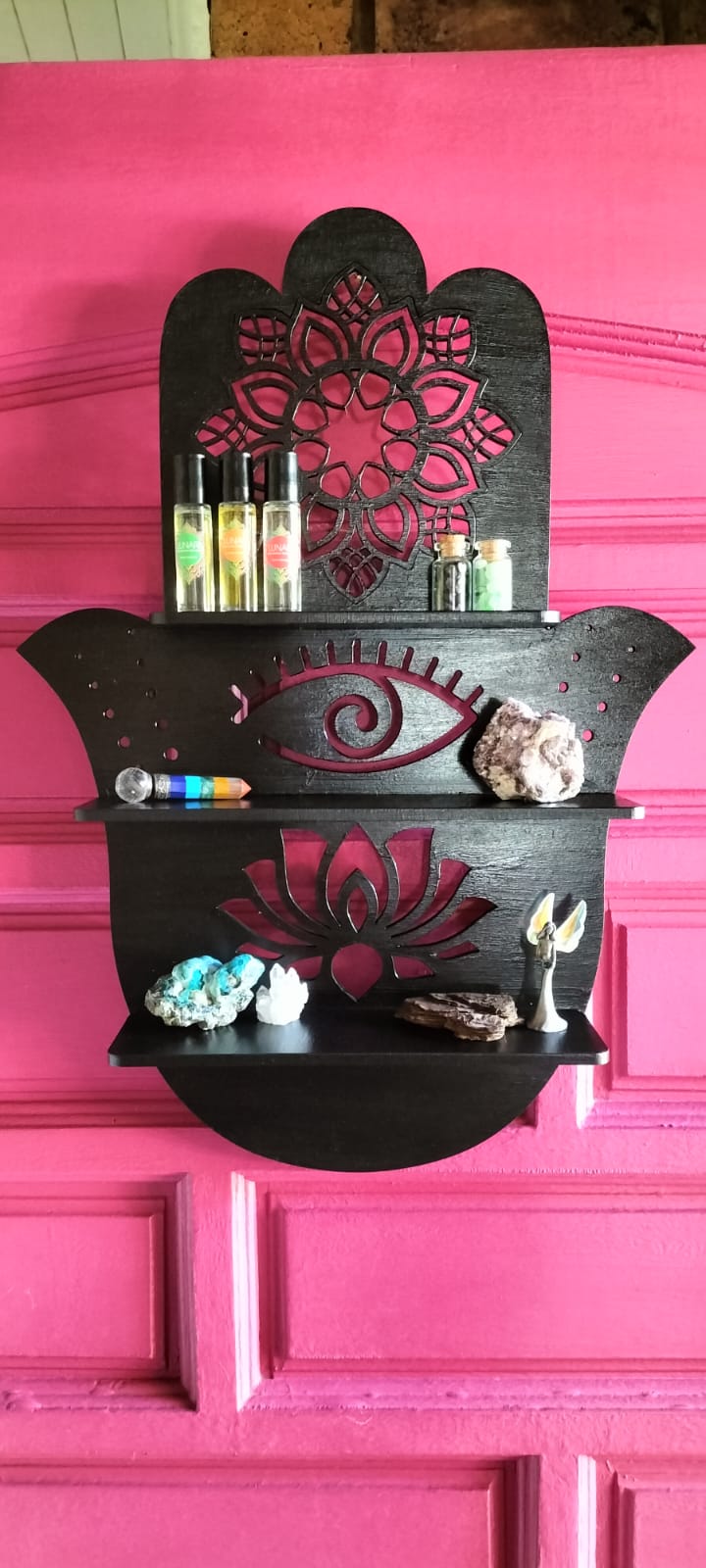Wooden Hamsa Hand Shelf Large Size: 53 X 38cm - Image 2