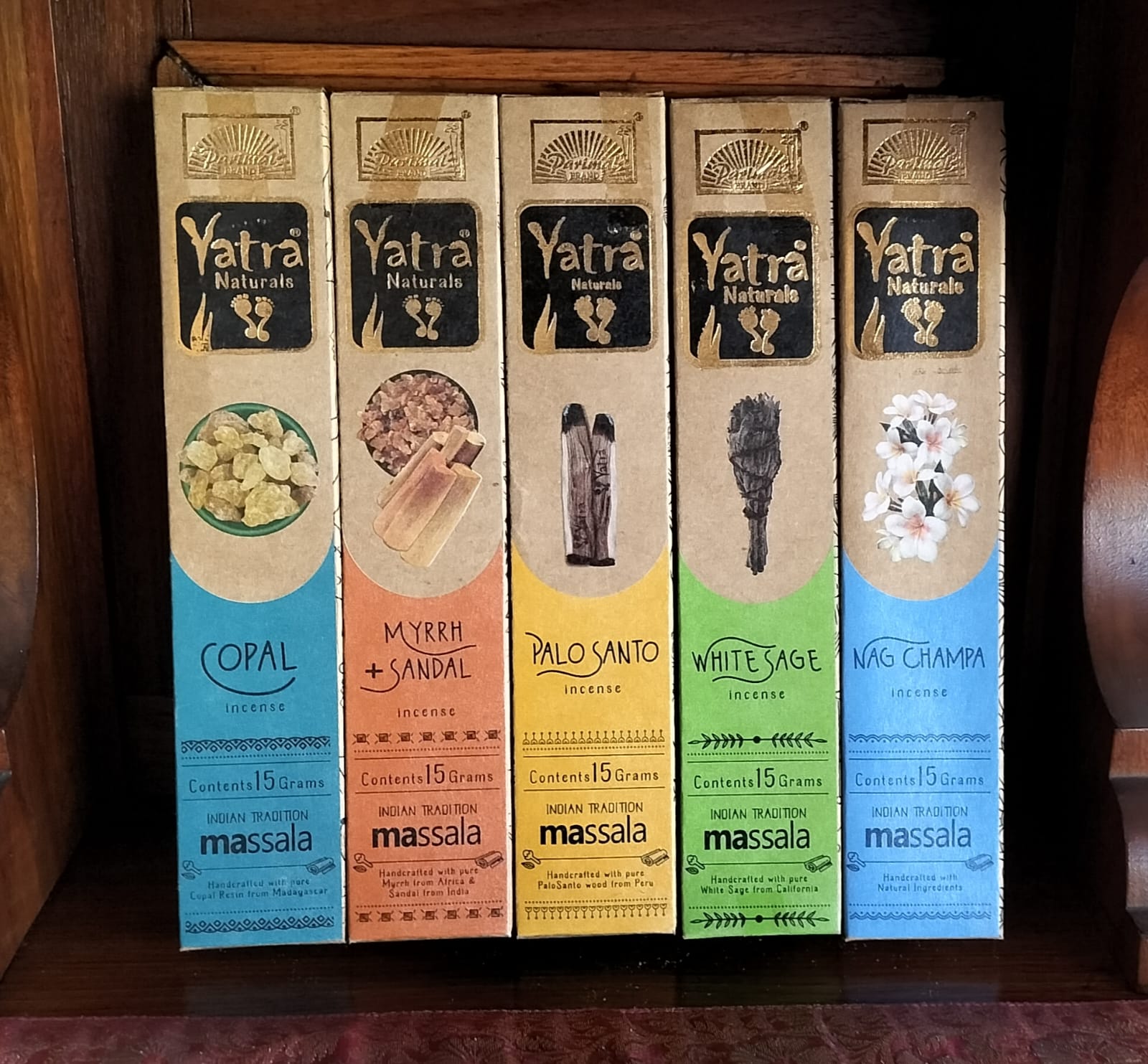 Yatra Incense Sticks: Copal | Myrrh & Sandal | Palo Santo | White Sage | Nag Champa